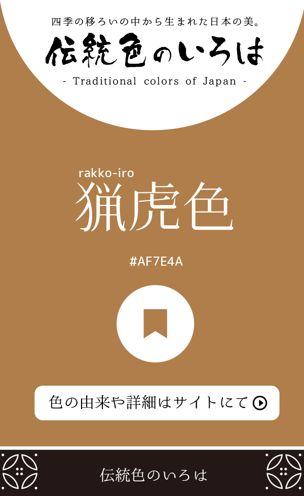 猟虎色（rakko-iro）